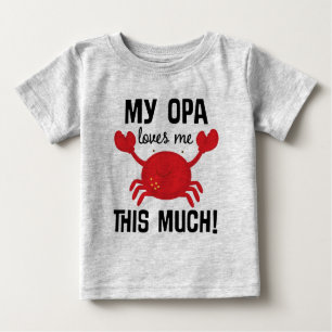 Camiseta Para Bebê Meu Opa ama-me este muito t-shirt do neto