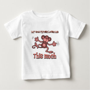 Camiseta Para Bebê Meu padrinho ama-me este muito