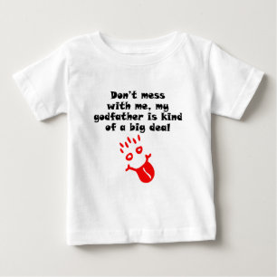 Camiseta Para Bebê Meu pai do deus é tipo de uma grande coisa