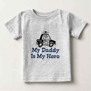 Camiseta Para Bebê Meu pai é meu herói