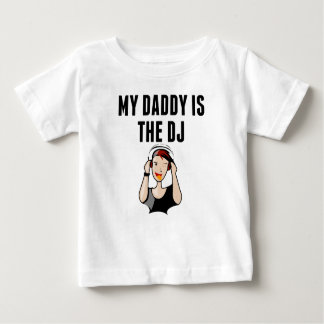 Camiseta Para Bebê Meu pai é o DJ