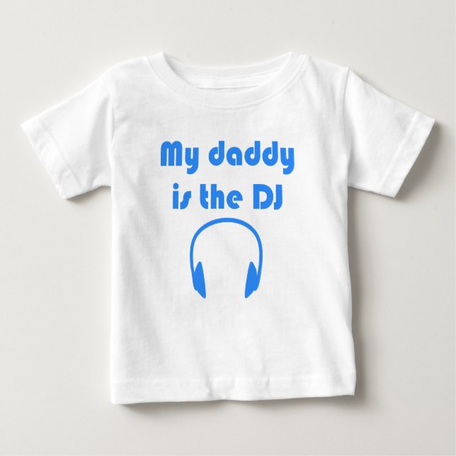 Camiseta Para Bebê Meu Pai É O DJ (Frente)
