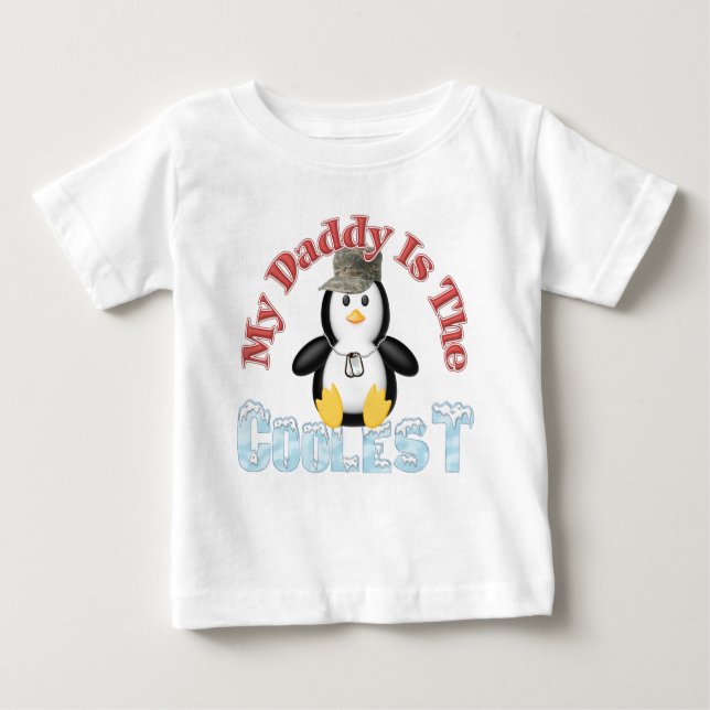 Camiseta Para Bebê Meu Pai É O Mais Legal (Frente)