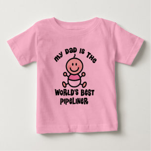 Camiseta Para Bebê Meu pai é os mundos o melhor Pipeliner