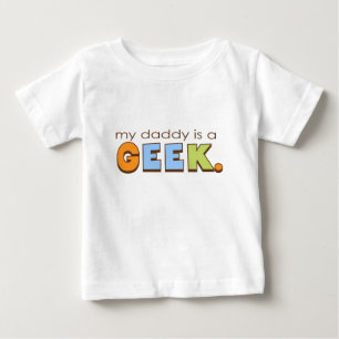 Camiseta Para Bebê Meu pai é um geek
