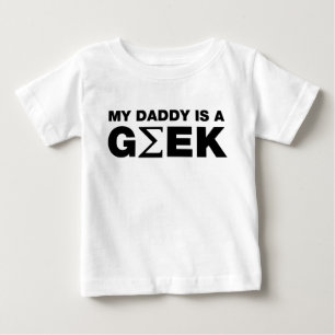 Camiseta Para Bebê Meu pai é um geek