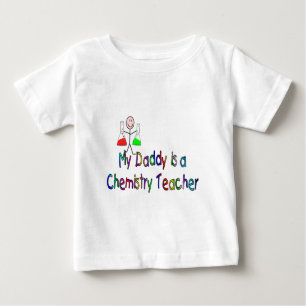 Camiseta Para Bebê Meu pai é um professor da química
