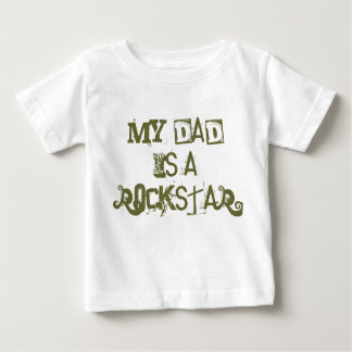 Camiseta Para Bebê Meu Pai é um Rockstar