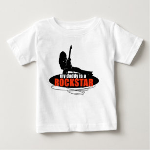 Camiseta Para Bebê Meu pai é um t-shirt de Rockstar