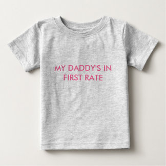 CAMISETA PARA BEBÊ MEU PAI NA PRIMEIRA TAXA