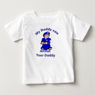 Camiseta Para Bebê Meu pai pode prender seu pai