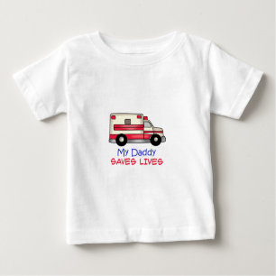 CAMISETA PARA BEBÊ MEU PAI SALVA VIDAS