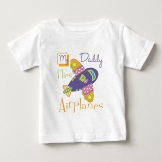 Camiseta Para Bebê Meu pai voa aviões