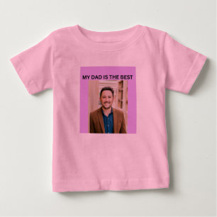CAMISETA PARA BEBÊ MEU PAPAI É O MELHOR