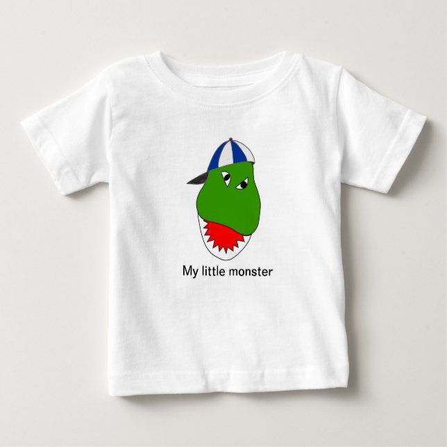 Camiseta Para Bebê "Meu Pequeno Monstro" Toddler T-shirt (Frente)