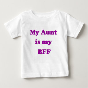 Camiseta Para Bebê MEU presente da TIA SER MEU BFF para o bebê do