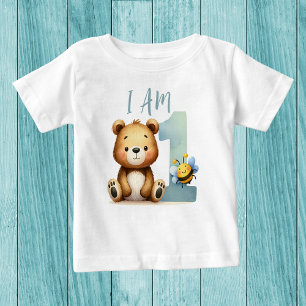 Camiseta Para Bebê Meu Primeiro Aniversário de Camponês