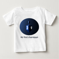 Meu Primeiro Chanukkah Shiny Blue Dreidel