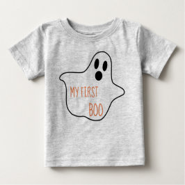 Camiseta Para Bebê Meu primeiro Design de Boo Halloween