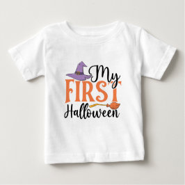 Camiseta Para Bebê Meu Primeiro Halloween