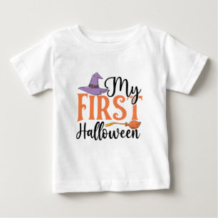 Camiseta Para Bebê Meu Primeiro Halloween