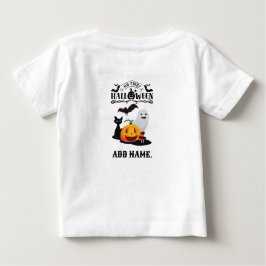Camiseta Para Bebê Meu Primeiro Halloween Toddler Personalizou Bebê