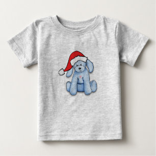 Camiseta Para Bebê "Meu Primeiro Natal", casaco de bebê com cachorrin