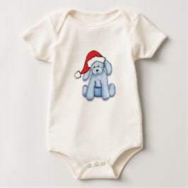 Camiseta Para Bebê "Meu Primeiro Natal", casaco de bebê com cachorrin
