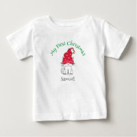 Meu Primeiro Natal - personalizar texto e imagem