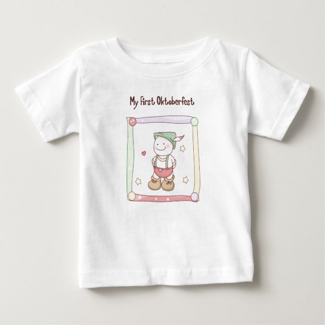 Camiseta Para Bebê Meu primeiro Oktoberfest (Frente)