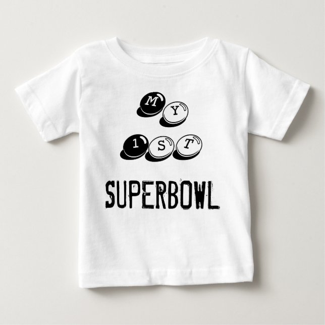 Camiseta Para Bebê Meu primeiro Superbowl (Frente)
