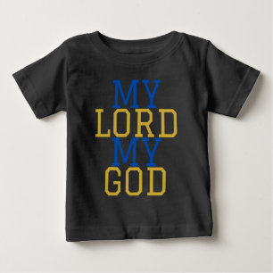 Camiseta Para Bebê Meu Senhor Meu Deus Bíblico
