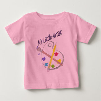 Camiseta Para Bebê Meu t-shirt pequeno da criança do artista