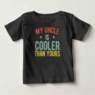 Camiseta Para Bebê Meu tio é mais legal que o seu