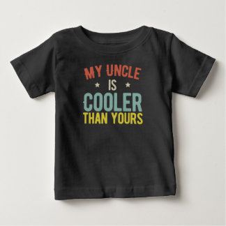 Camiseta Para Bebê Meu tio é mais legal que o seu