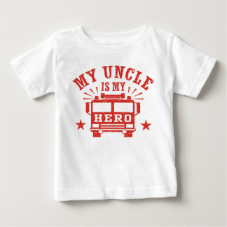 Camiseta Para Bebê Meu Tio É Meu Herói