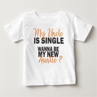 Camiseta Para Bebê Meu tio é único