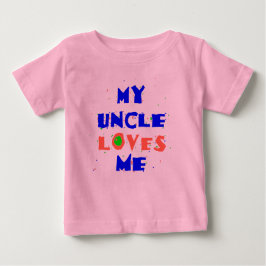 Camiseta Para Bebê Meu TIO Me Ama