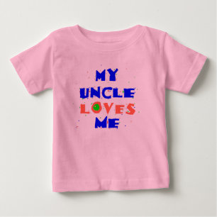 Camiseta Para Bebê Meu TIO Me Ama