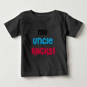 Camiseta Para Bebê Meu tio Rocha