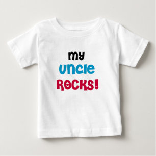 Camiseta Para Bebê Meu tio Rocha