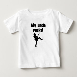 Camiseta Para Bebê Meu tio Rocha