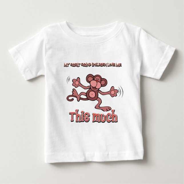 Camiseta Para Bebê Meu vovô do excelente ama-me este muito (Frente)