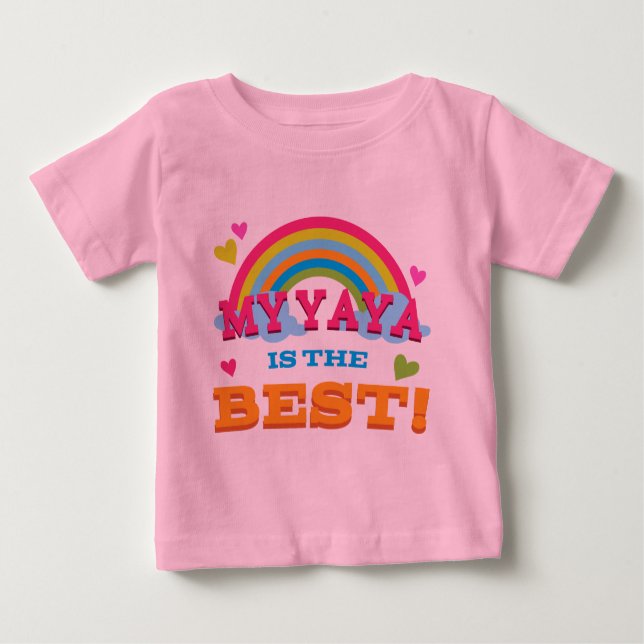Camiseta Para Bebê Meu Yaya é o melhor (Frente)
