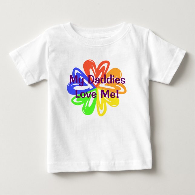 Camiseta Para Bebê Meus pais amam-me (Frente)