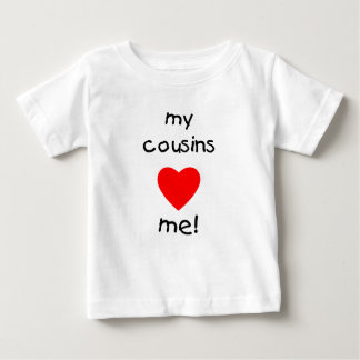 Camiseta Para Bebê Meus primos amam-me