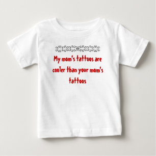 Camiseta Para Bebê Meus tatuagens da mãe
