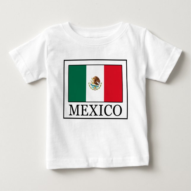 Camiseta Para Bebê México (Frente)