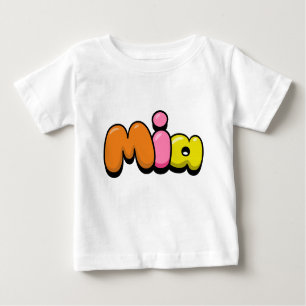 Camiseta Para Bebê Mia