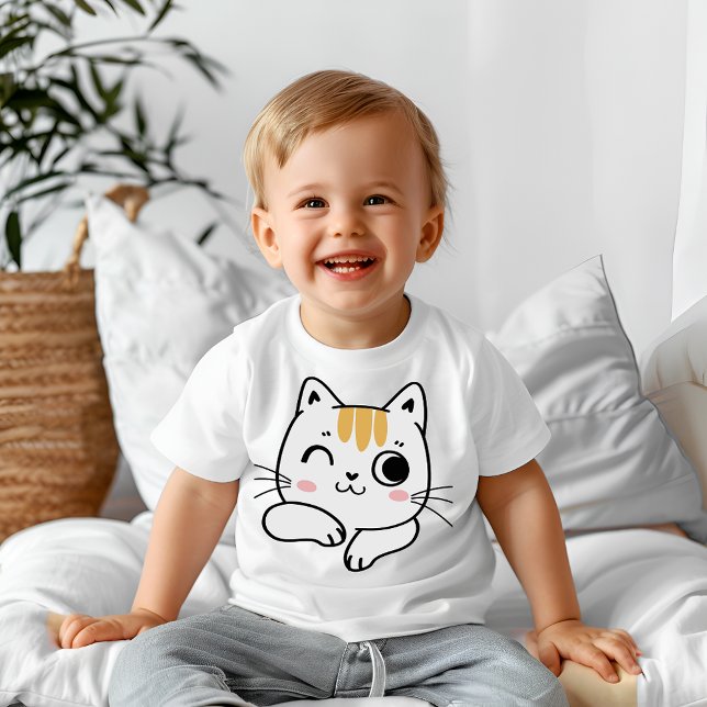 Camiseta Para Bebê Miau (Criador carregado)